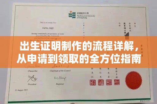 颍州出生证明制作的流程详解，从申请到领取的全方位指南